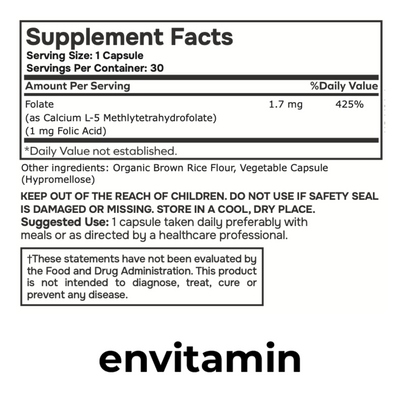 1mg Methylfolate